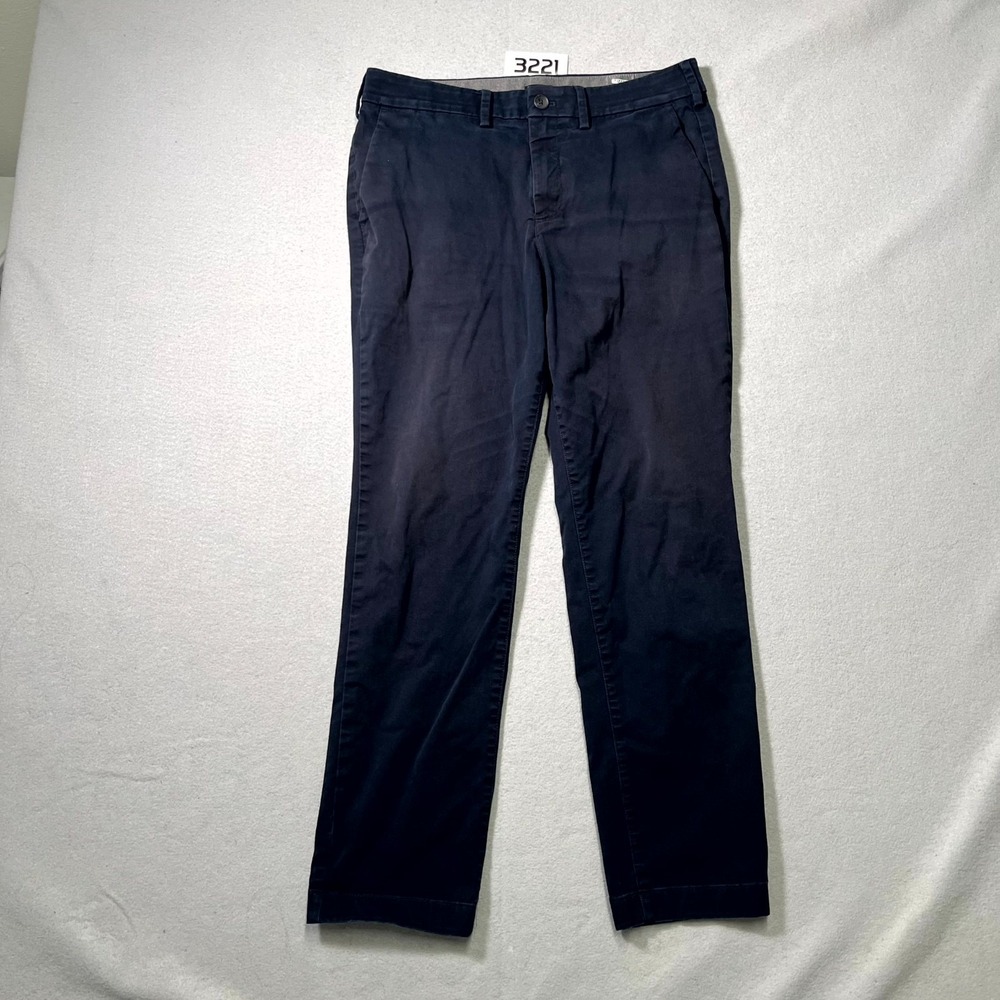 Express Chino Pants Mens‎ 31x30 Navy Blue Slim Fit Hyper Stretch Flat Front